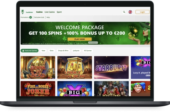 Luckster Casino Desktop